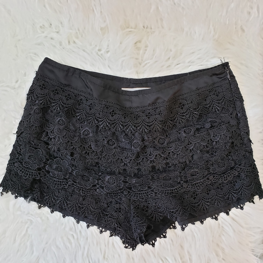 Hottie black layered shorts. Size M